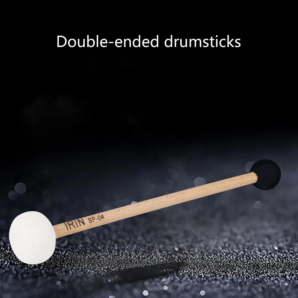 Rubber Head Percussion Sticks, Steel Tongue Drum Mallet Rubber Mallet Sticks Wooden Fish Drum Sticks with Wooden Handle
