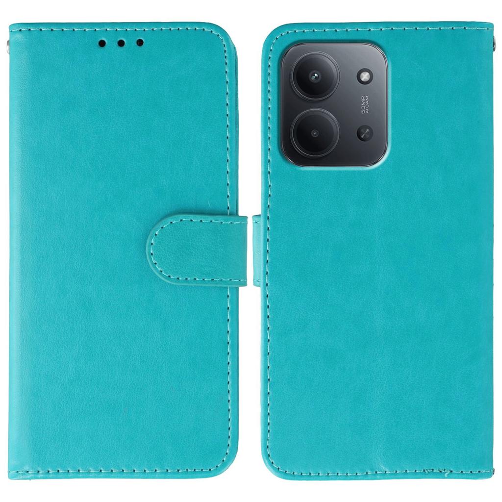 Для Xiaomi Redmi 15C 4G (Глобальный) (171 мм)/Чехол для Poco C85 4G из ПУ кожи, откидной кошелек, чехол для телефона со шнурком