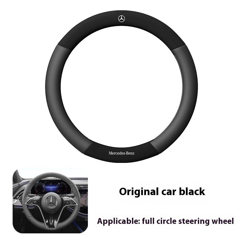 Автомобильная 3D тисненая кожаная оплетка руля для Mercedes-Benz A C E S V Class AMG GLA GLC GLK Vito SL ML Sprinter SLK Viano