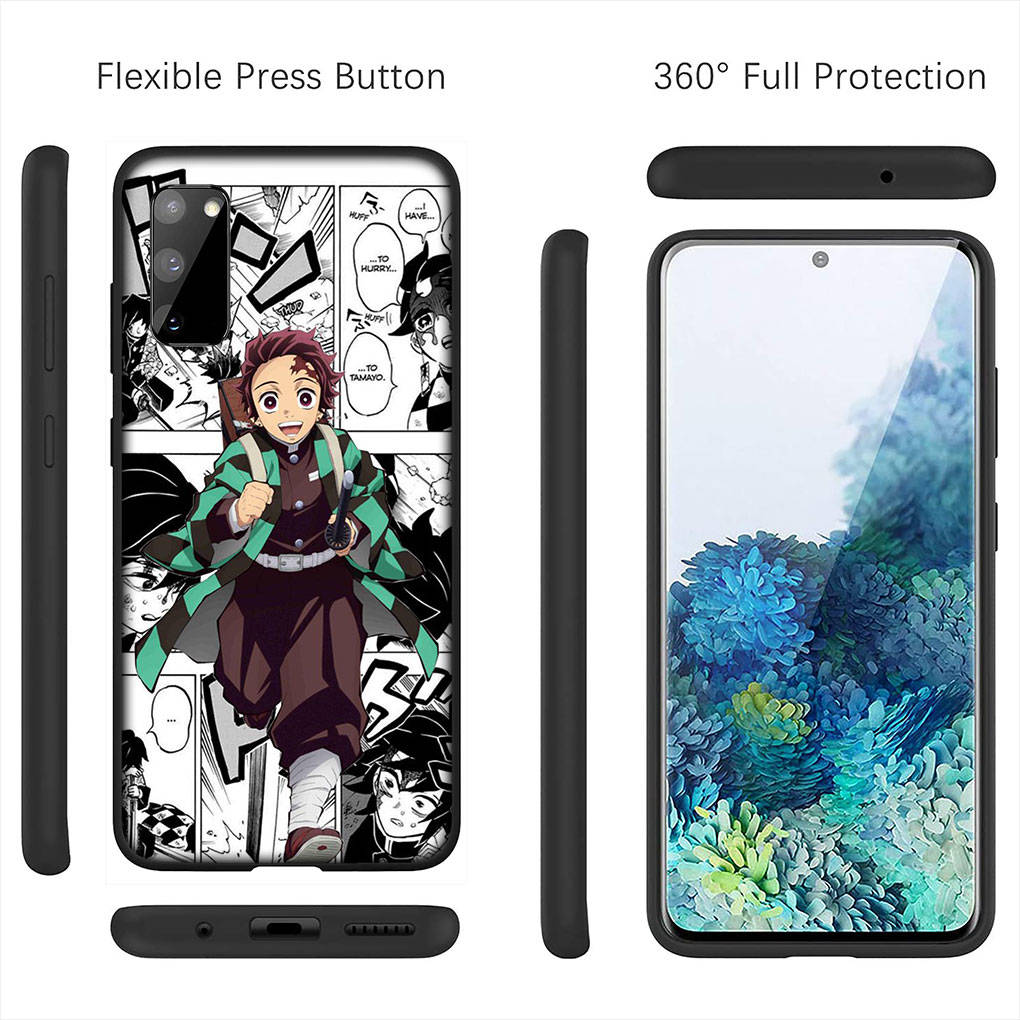 For Samsung Galaxy S24 S23 iPhone 16 15 14 Xiaomi Redmi Note 13 12 11 Plus 9 Pro Max X XR Case Muichiro Tokito Kamado Tanjiro Demon Slayer OPPO Huawei