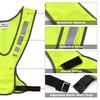 High Visibility Safety Vest Outdoor Sports Running Cycle Reflective Vest with Pocket