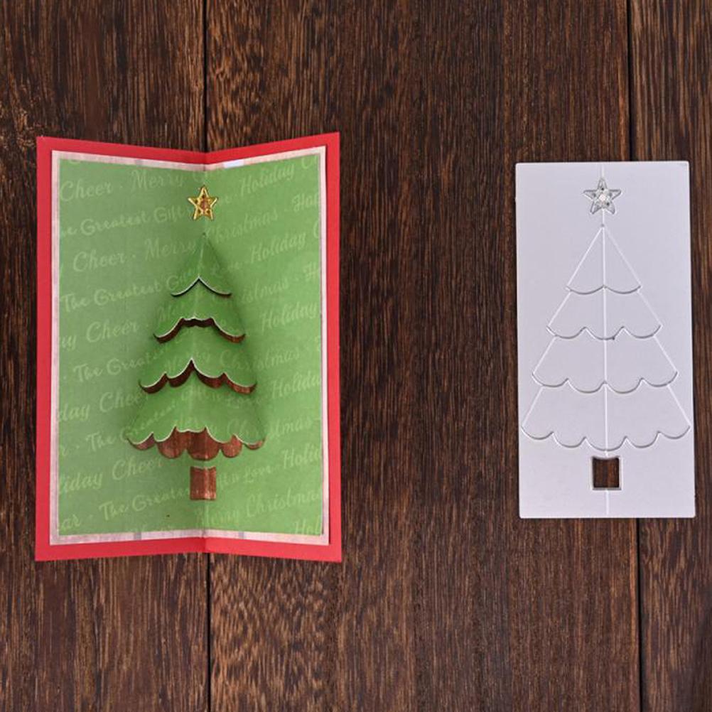 Christmas Tree Metal Cutting Dies Stencil Carbon Steel DIY Scrapbooking Album Paper Card Template Mold Embossing Mold