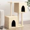 VidaXL Cat Tree with Sisal Scratching Posts Cream 86 Cm 172100