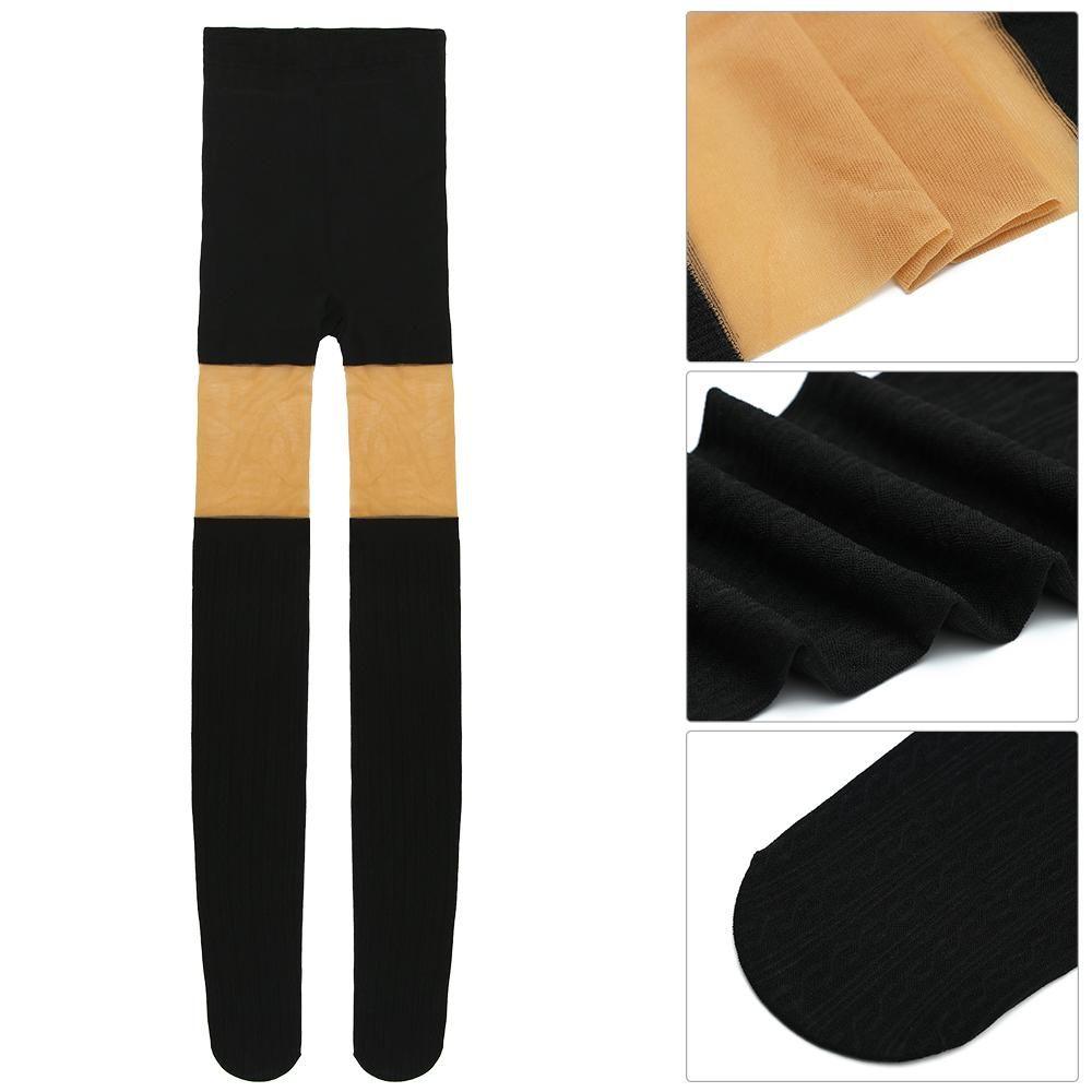 Фальшивые высокие сексуальные женские колготки с перекрутом