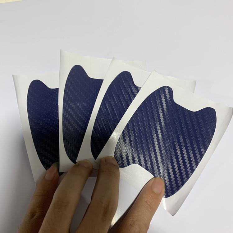 4 шт., защитная пленка для ручек автомобиля, универсальная невидимая наклейка на дверную ручку автомобиля из углеродного волокна, устойчивая к царапинам наклейка, Стайлинг автомобиля