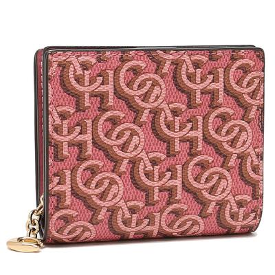 Outlet Wallet Signature Mini Wallet Pink CF522 IMROU Складной женский [Товар]