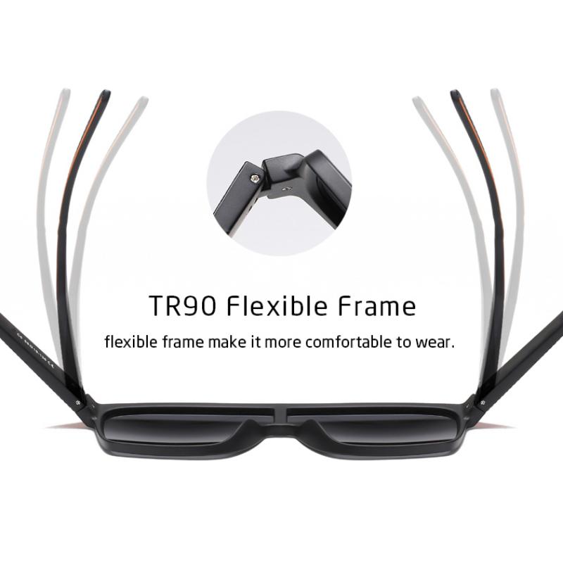 Мужские солнцезащитные очки, модные квадратные солнцезащитные очки с соединенным корпусом, для вождения на открытом воздухе, велосипедные очки, очки без поляризации