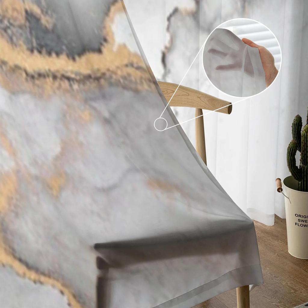 Абстрактный фон из мрамора, прозрачные шторы, вуаль для спальни, занавеска для гостиной, окна, прозрачные шторы для кухни, тюлевые шторы