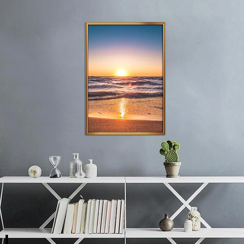 WCIC New Sunny Beach Pebbles Background Decorative Painting Art Cloth Home Background Wall Decoration Hanging Painting