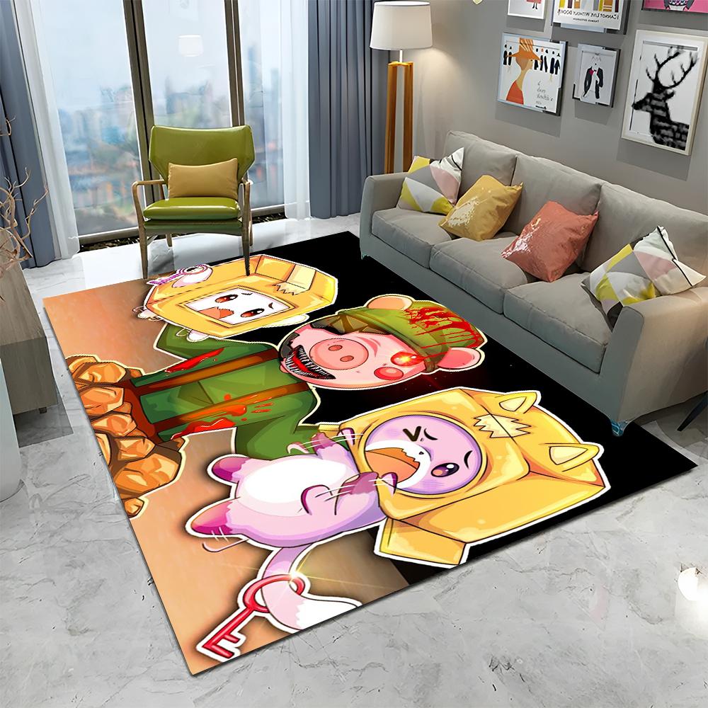 Счастливый Фокси Бокси и Роки Ланкибокс Ковер-ковер для дома, гостиной, спальни, дивана, придверный коврик, декор, детский ковер, нескользящий коврик для пола