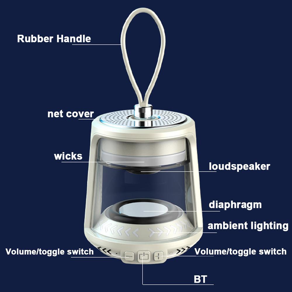 Многофункциональный походный светильник, уличный портативный ручной фонарь, лампа для палатки двойного назначения, динамик BT, USB