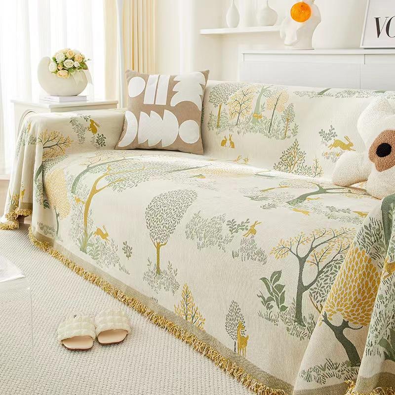 Four Seasons Universal Sofa Cushion New Chenille Universal Sofa Cover Cloth Towel Full Cover Cover Cat Scratch-proof Cushion