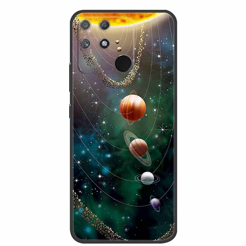 For Redmi 10C Case Redmi10C Black Soft Silicone Phone Case For Xiaomi Redmi 10C Back Cover Case Redmi 10 C Power Funda POCO C40