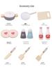 Children's Nordic Style Wooden Play Kitchen Set with Fridge and Oven