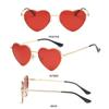Vintage Metal Frame UV400 Protection Shades 90s Glasses Heart-Shaped Sunglasses Heart Sun Glasses