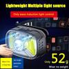 7 Modes Mini Rechargeable Powerful Headlamp Type-c High Power Head Light LED Head Lamp Sensor Torch Work Front Light