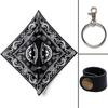 Paisley Bandana 55x55cm, Unisex Square Head Scarf Face Cover, Retro Printed Neck Scarf for Motorcycle Riding Outdoor