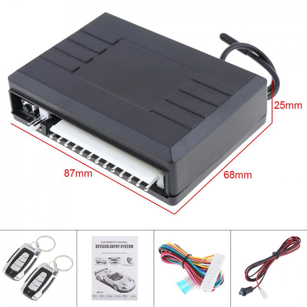 Универсальная автомобильная сигнализация 12 В, автоматический дистанционный центральный комплект, дверной замок, система бесключевого доступа для автомобиля