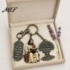 3-In-1 Keychain Jesus Reading Keychain, Vintage Man Tree of Life Scripture Baptismal Car Key Ring Handbag Charm, Gift for Christian Charm