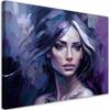 Canvas Print, Female Glamour Purple