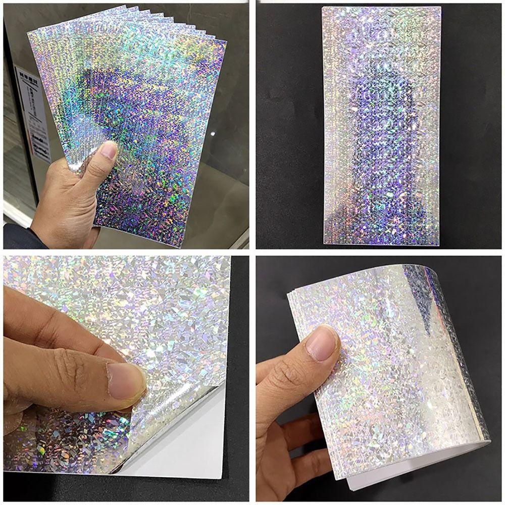 18Pcs/Set Waterproof Fishing Lure Tape Reflective Colors Fish Skin Stickers  Flasher/Lure