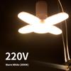 Fan Shape LED Bulb E27 LED Lamp Foldable 220V 110V 40 LEDs Light Bulbs For Home Ceiling Lamp Warehouse Garage Light Warm White