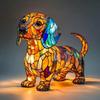 Лампа в виде корги и лампа в виде мопса:Подарки для любителей мопсов - DogSeries Art Night Light - Настольный ночник с изображением французского бульдога из окрашенной смолы - Собака из окрашенного стекла