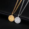  Vintage Masonic Pendant Necklace for Men Stainless Steel Freemason Energy Necklaces Gothic Religious Amulet Jewelry Gift
