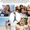6-in-1 Vlog Phone Video Kit LED Light Microphone Tripod Handheld Gimbal Tripod for Phone Holder Stabilizer with LED Fill Light