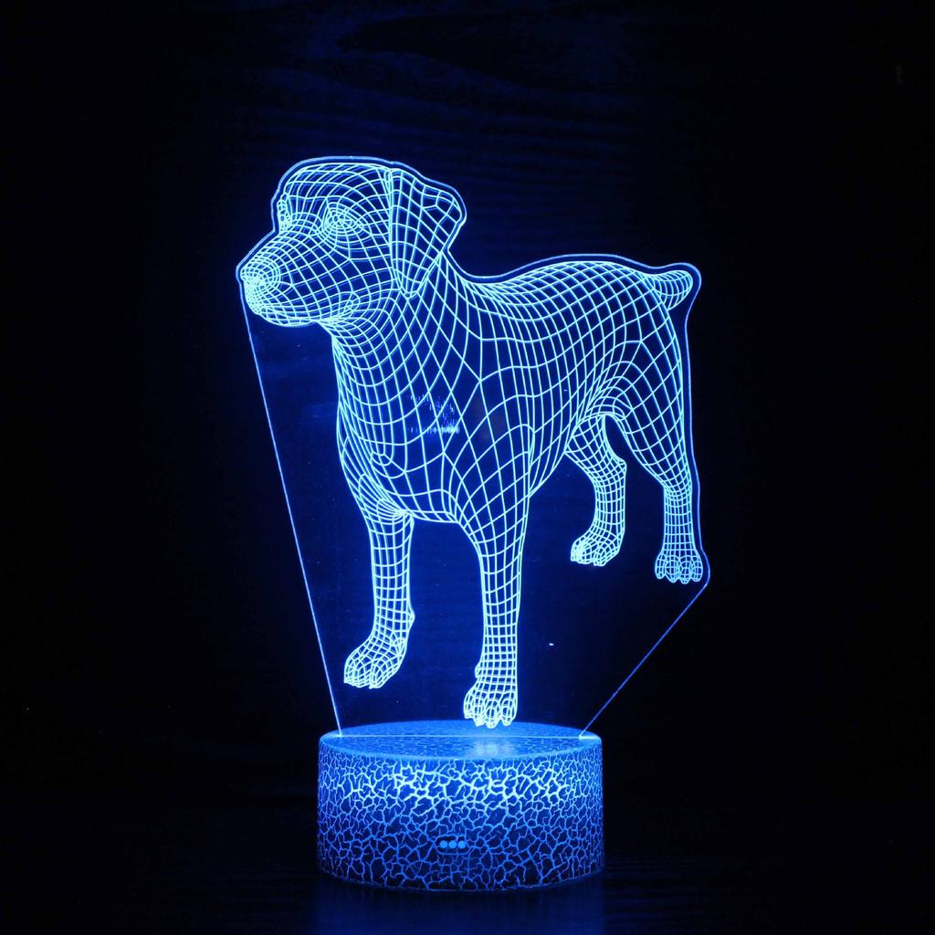 Cartoon Series 3D Night Light LED Colorful Touch Remote Control USB Creative Desk Lamp
