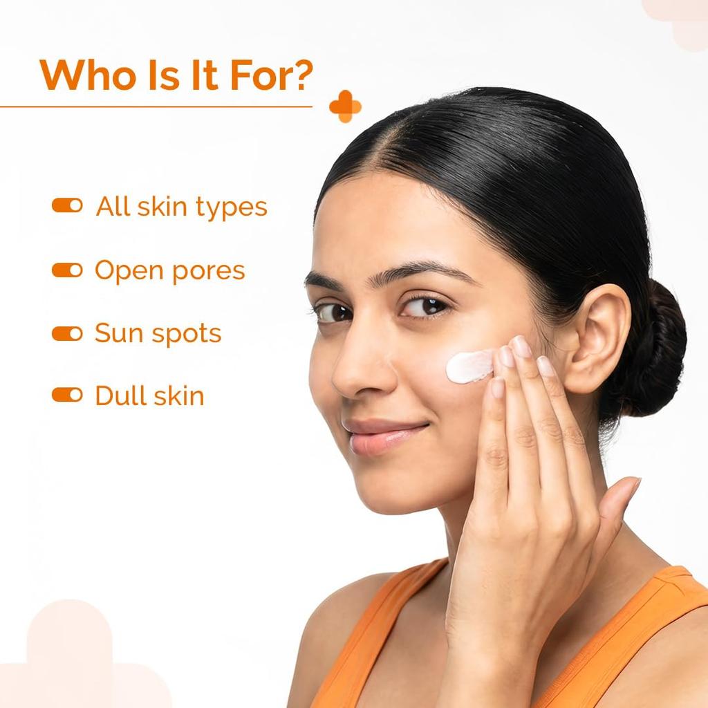 Солнцезащитный праймер The Derma Co для сужения пор с SPF 50 и PA+++ | Для расширенных пор и защиты от UVA/UVB лучей | 80 г