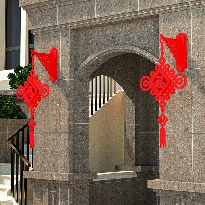 Украшение Фонариками на Китайский Новый Год  Фонари на Лунный Новый Год Праздник Весны Красный Фонарь с Кисточкой Свадьба Вечеринка Принадлежности