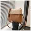New Autumn Simple and Beautiful Faux Fur Lamb Wool Pocket Fashion Messenger Shoulder Bag for Women