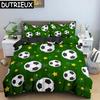 3D Football Duvet Cover Double Queen Full Bedding Set 23pcs Quilt Cover With Zipper Closure King Size Polyester Comforter Cover