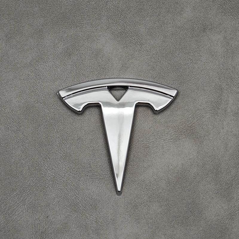 Автомобильная наклейка Tesla 3D ABS Хромированный Черный Логотип Наклейка на Руль Автомобиля Значок Эмблема Для Tesla Model 3 Y X S Наклейки Замена