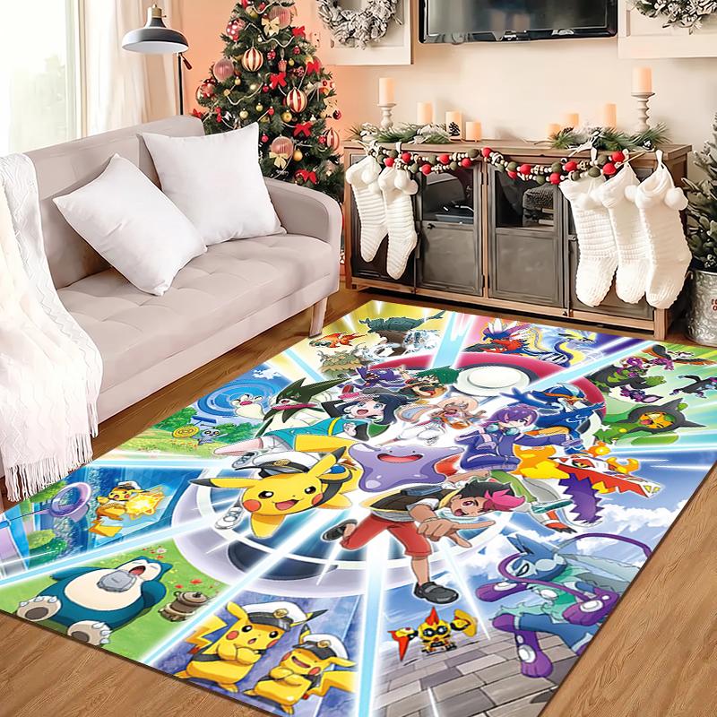 1PC Pokémon Rug - home decoration Carpet For Living Room Bedroom Flooring Computer Chair Area Rug
