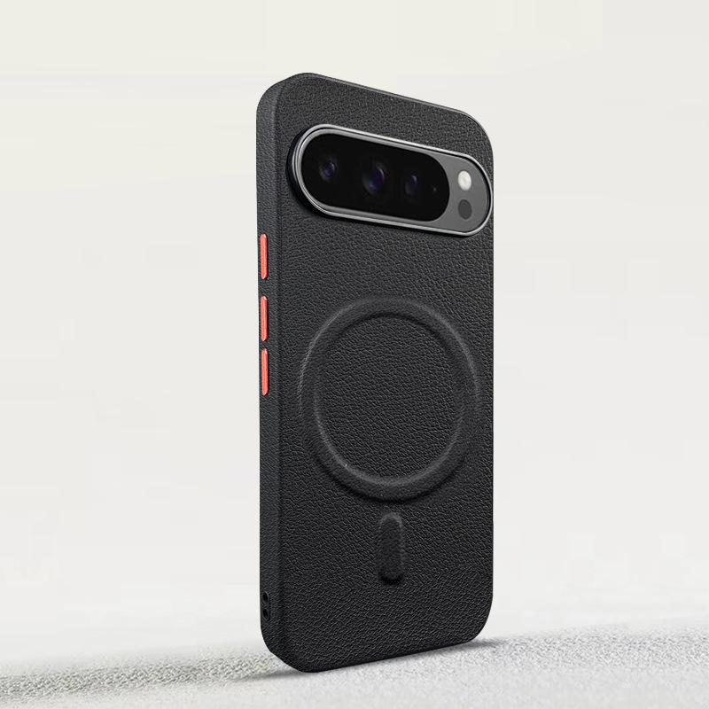 Магнитный чехол из ПУ-кожи для Google Pixel 10 Pro с независимыми кнопками