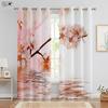 Цветочные 3D-печатные шторы в китайском стиле, красивые цветки сливы, персика, фиолетовой розы, спальни, гостиной, карманные шторы
