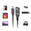 Алюминиевый USB C OTG адаптер-кабель для внешних накопителей, клавиатур, флеш-накопителей 10 Гбит/с Синхронизация данных