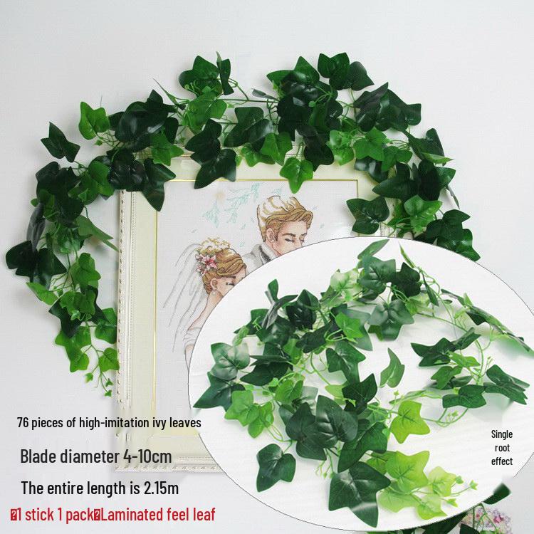 Большая декоративная виноградная лоза с листьями - Искусственная гирлянда с фруктами для стены, потолка или трубы с зелеными листьями деревьев