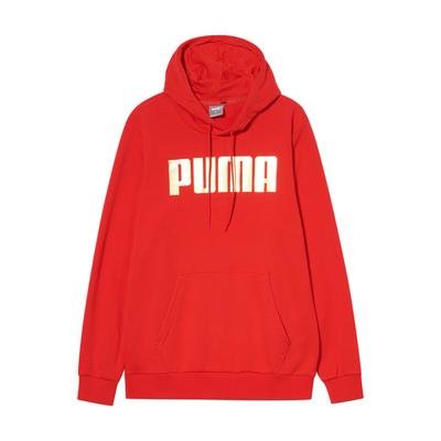 Puma Однотонная толстовка с капюшоном и длинным рукавом, мужская толстовка оранжевого цвета 671149-05
