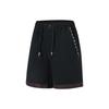 Li Ning Solid Color Drawstring Loose Sports Shorts Men Shorts Black AKST683-2