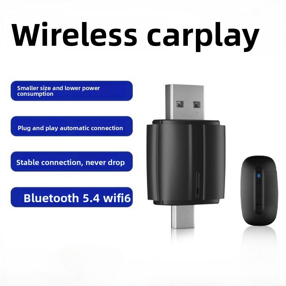Wireless CarPlay Adapter Dual Port Smart Box for Android Convert Wired To Wireless CarPlay