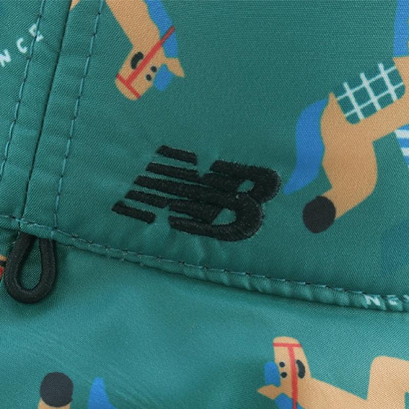 New Balance Детская двусторонняя панама Nb X Kdy цвета хаки