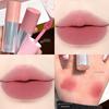 Intoyou Air Lip Mud Second Generation Lip Glaze Lipstick Matte Soft Mist Low Saturation Fine Shimmer Brightens Skin Tone for Students
