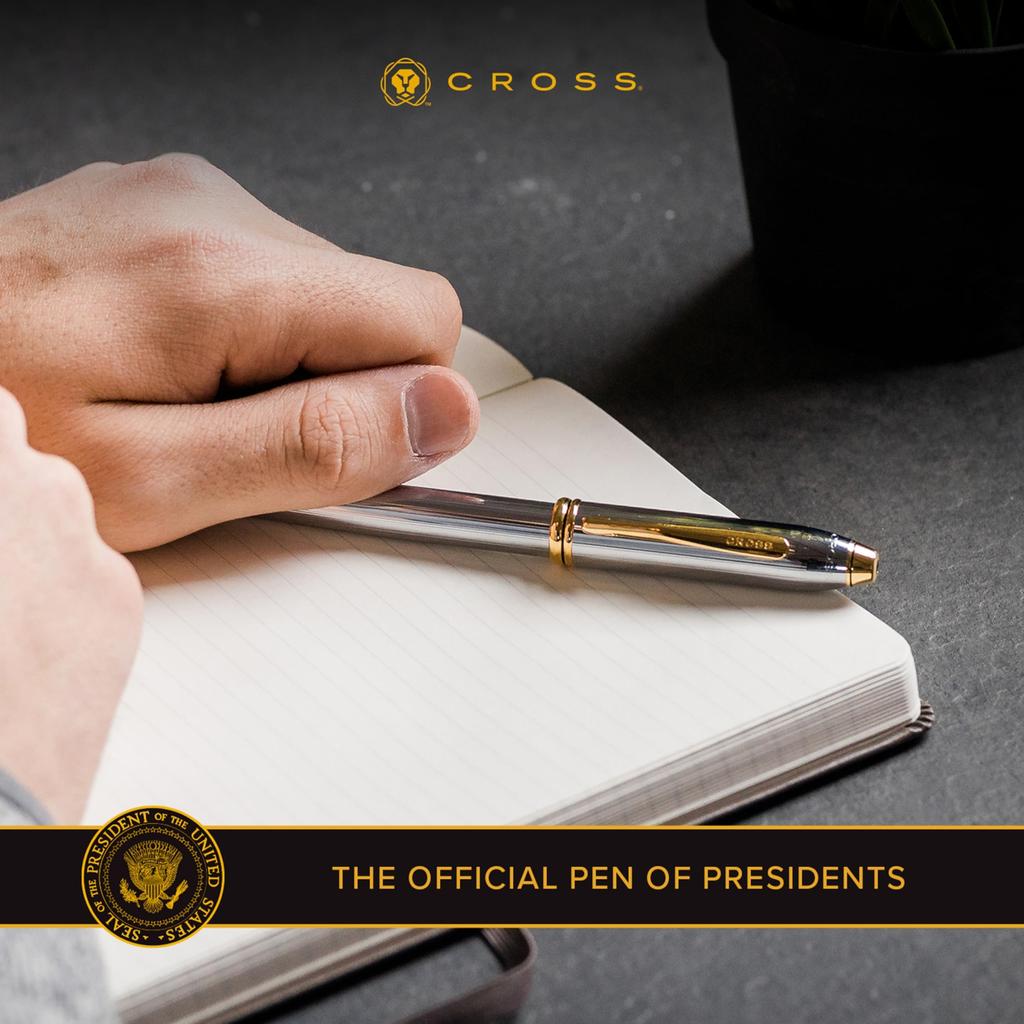 Cross Шариковая ручка Townsend Midnight Black на масляной основе NAT0042-62 (Официально импортировано)