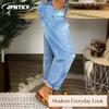 Женские модные повседневные брюки и капри JPNTKY однотонные с принтом