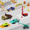 4/6pcs Mini Alloy Engineering Truck Loader 1:64 Simulation Metal Car Model Toy  Sliding Boy Gift