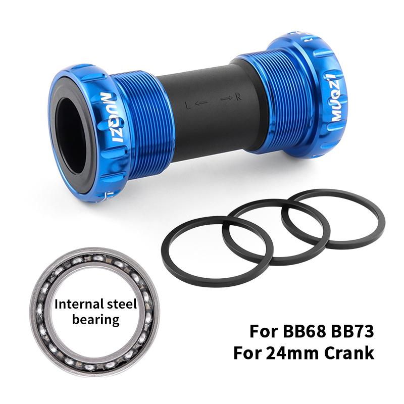 MUQZI Ceramic Bottom Bracket BB68 BB73 Thread BB86 BB90 BB92 Press Fit Bike Bottom Bracket For 22 24mm Crankset