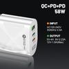 58W Dual Fast Charger with 2PD + QC3.0 for EU/US/UK/AU Plugs